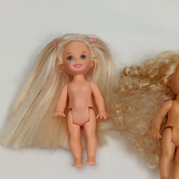 Mattel Barbie 2 Chicken Pox Kelly - Princess & Pauper Kelly No Clothes Vintage - Picture 2 of 13